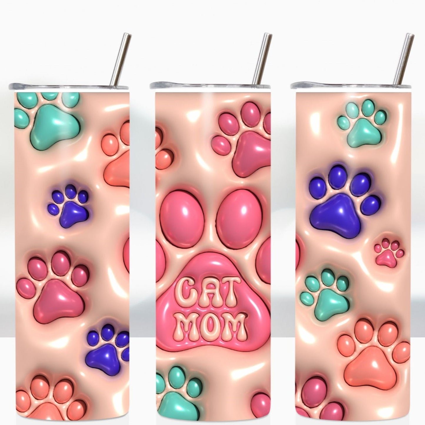 Cat Mom 3D Design
