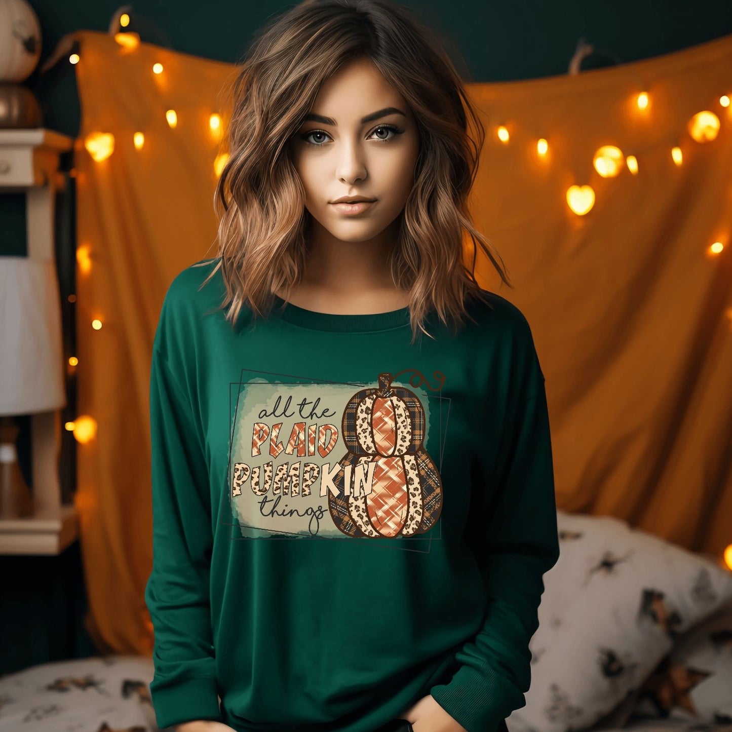 All the Plaid Pumpkin Things Sweatshirt