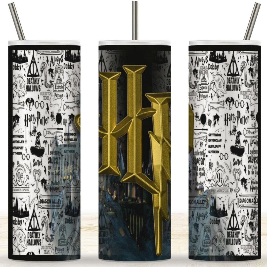 Harry Potter Gold Tumbler