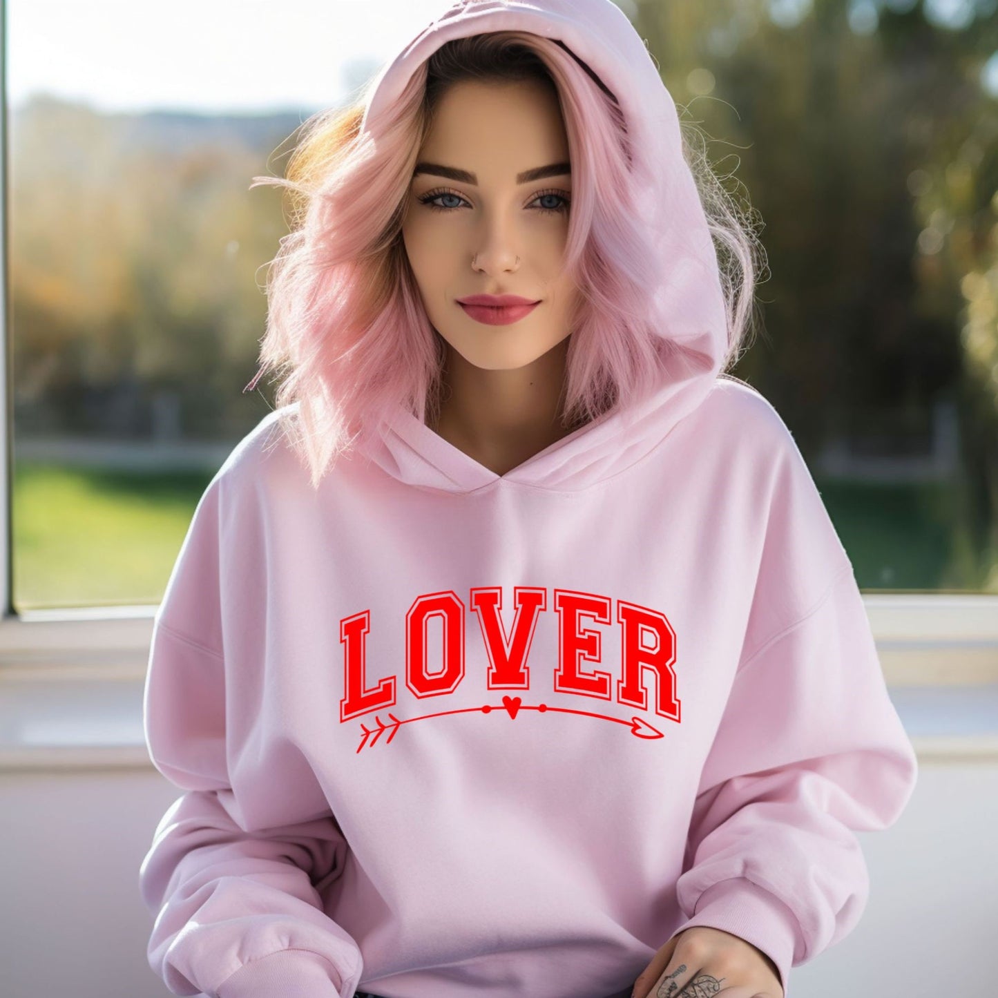 Lover 3D Puff Vinyl Hoodie