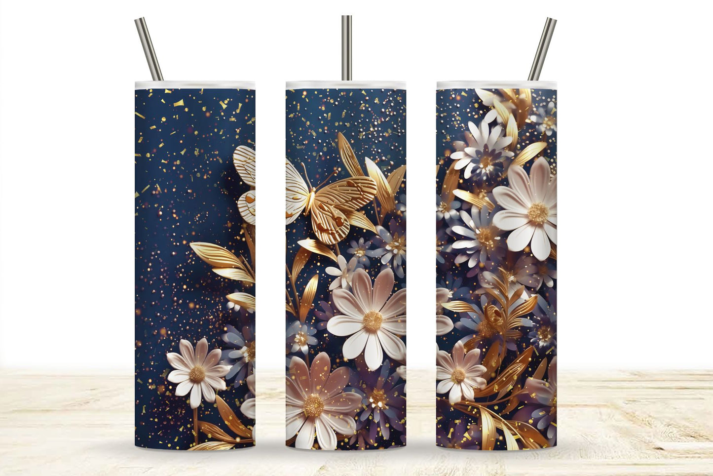 Sparkling Gold and Purple