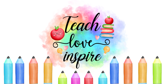 Teach, Love, Inspire Iced Coffee Glass