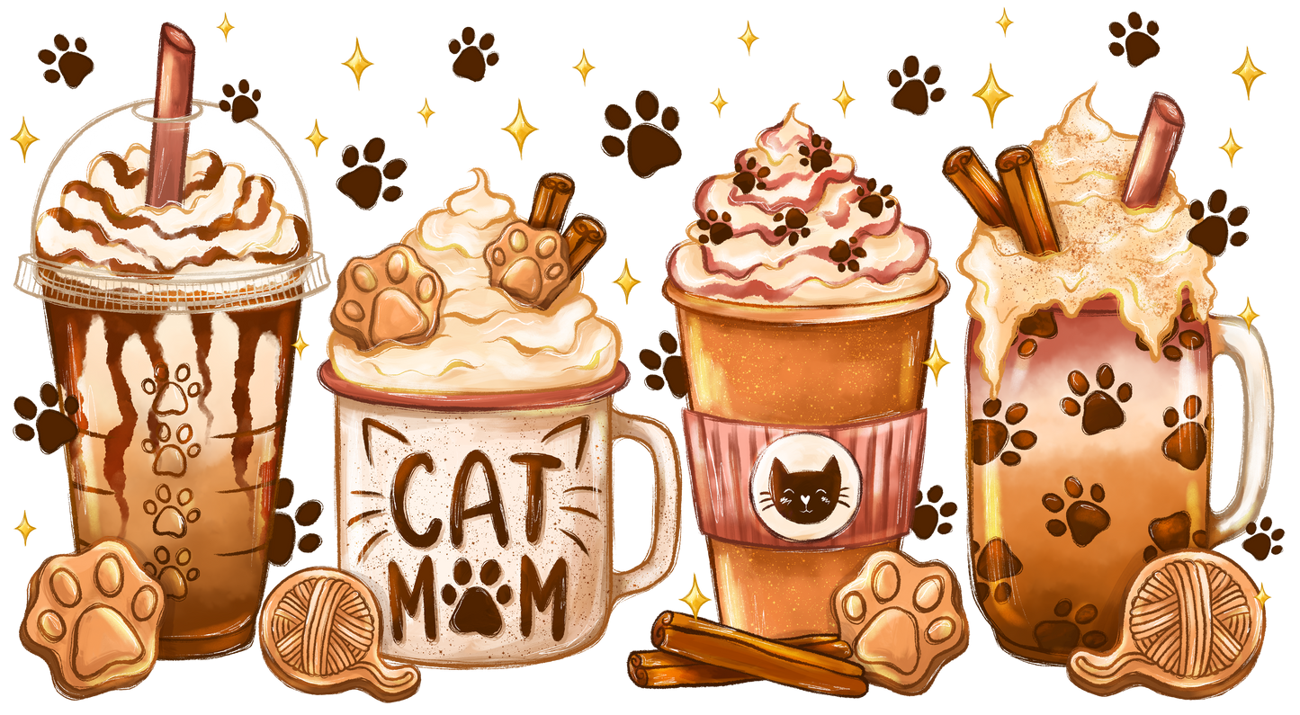 Cat Mom Iced Coffee Glass