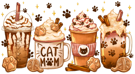 Cat Mom Iced Coffee Glass