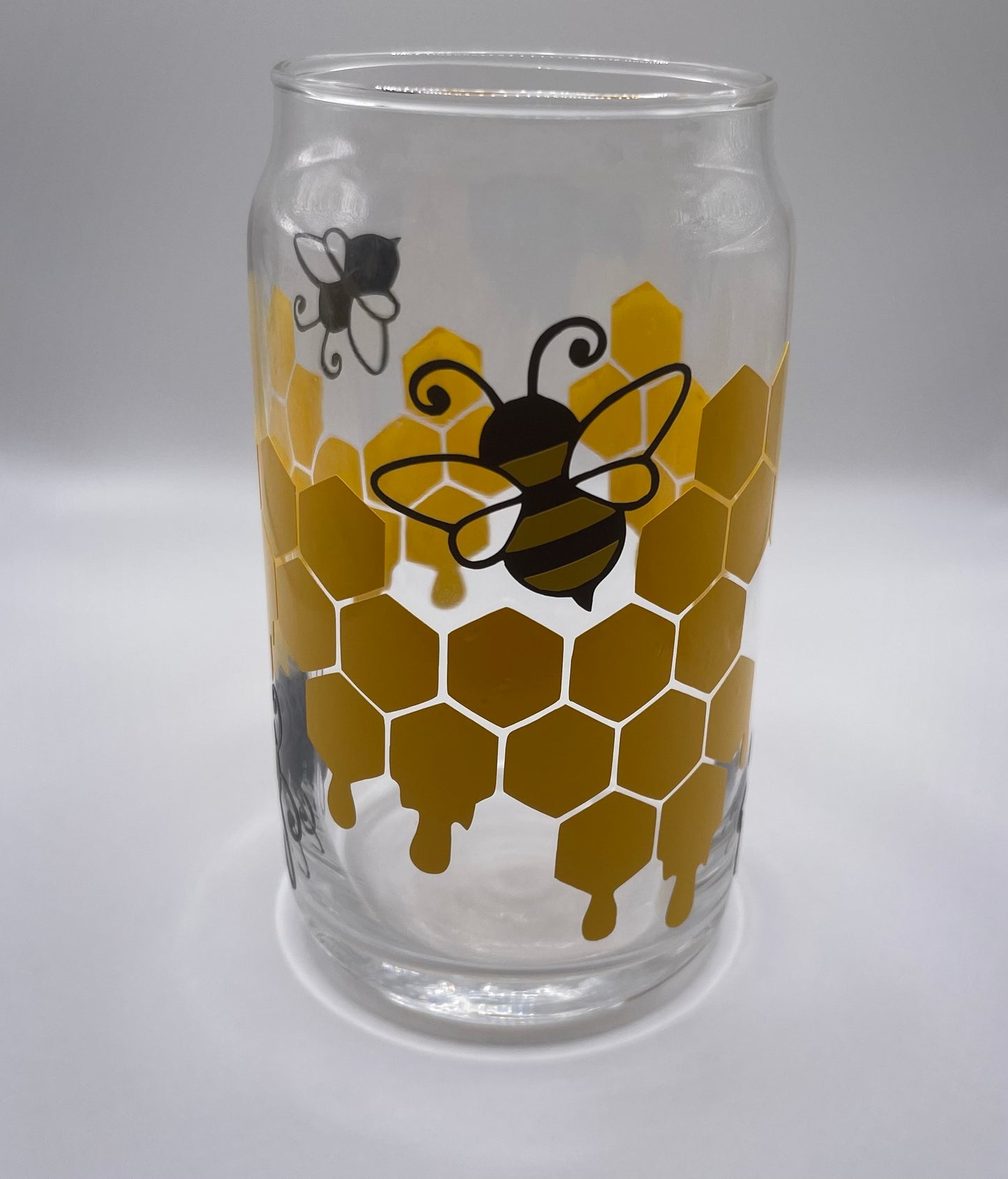 Bee Iced Coffee Glass