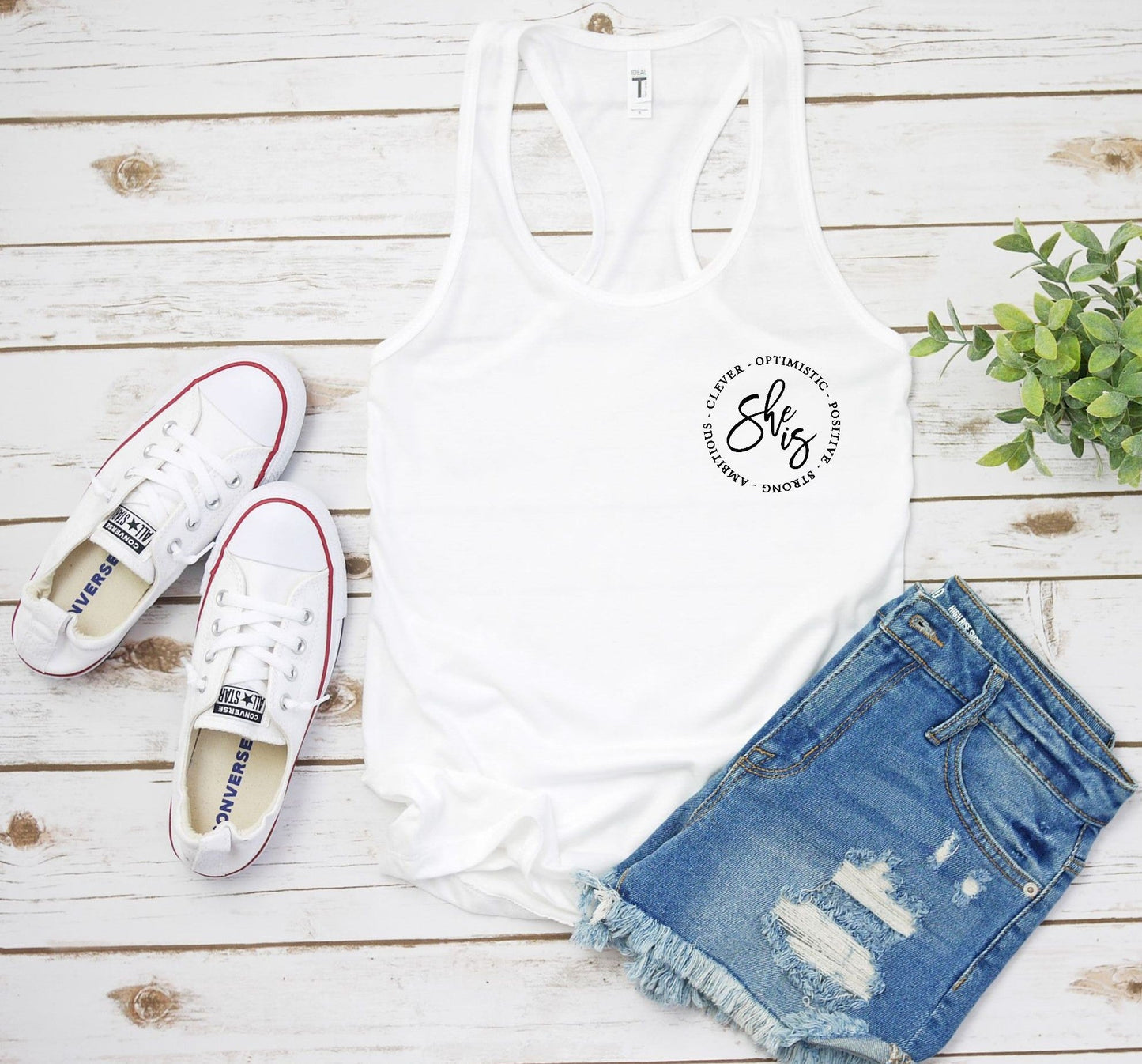 She Is Racerback Tank - Shirts & Tops