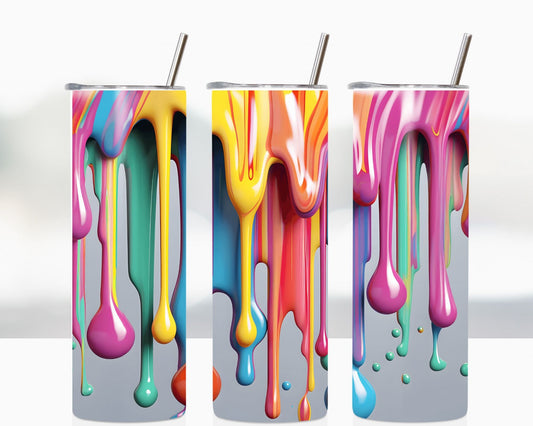 Color Dripping 3D Design