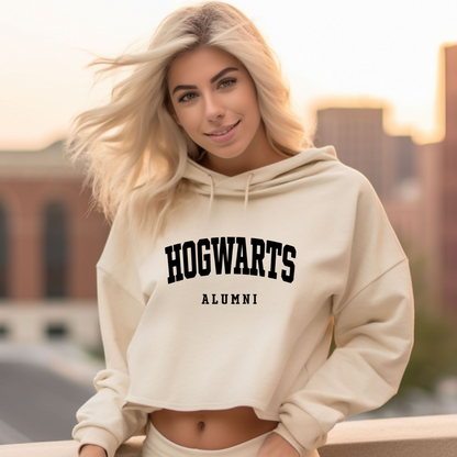 Hogwarts Alumni Crop Hooded Sweatshirt