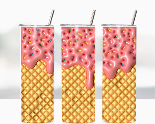Ice Cream Cone 3D Design