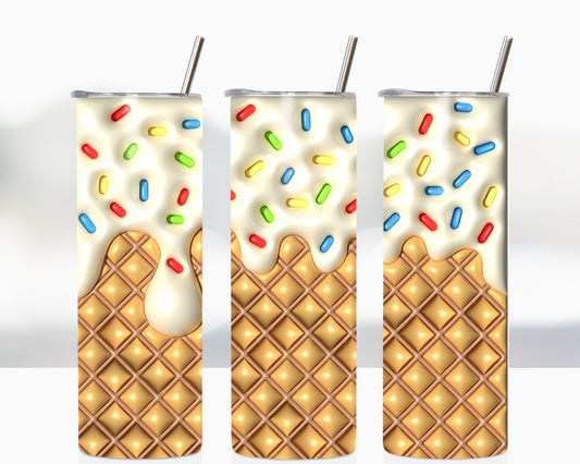 Ice Cream Sprinkles 3D Design