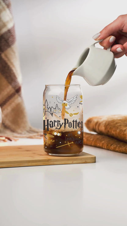 Harry Potter Gold Edition Iced Coffee Glass