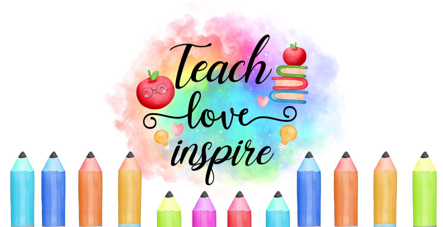 Teach, Love, Inspire Iced Coffee Glass