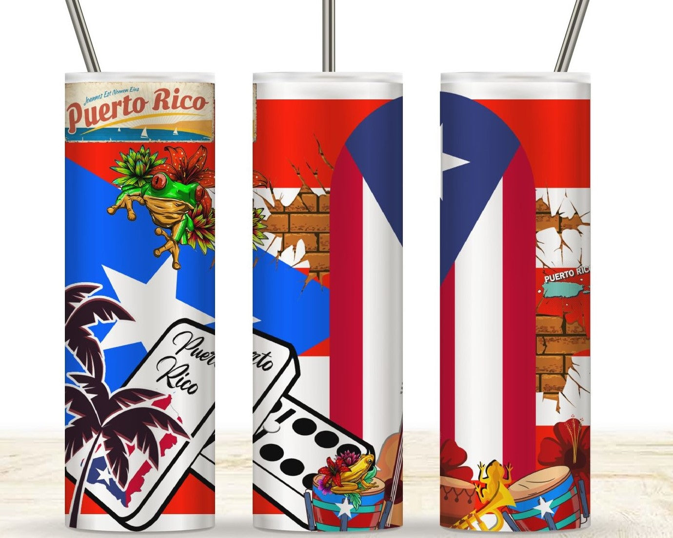 San Juan, Flag and Dominoes